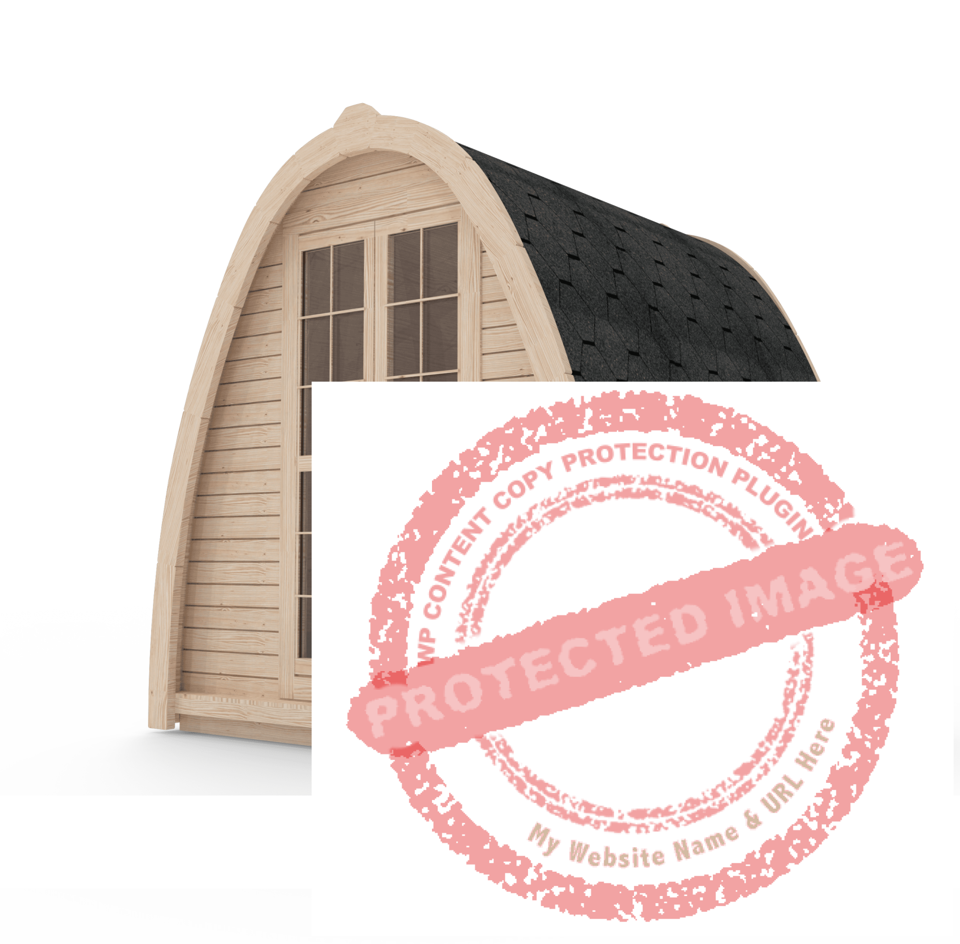 2.4x4.0 m camping pod front