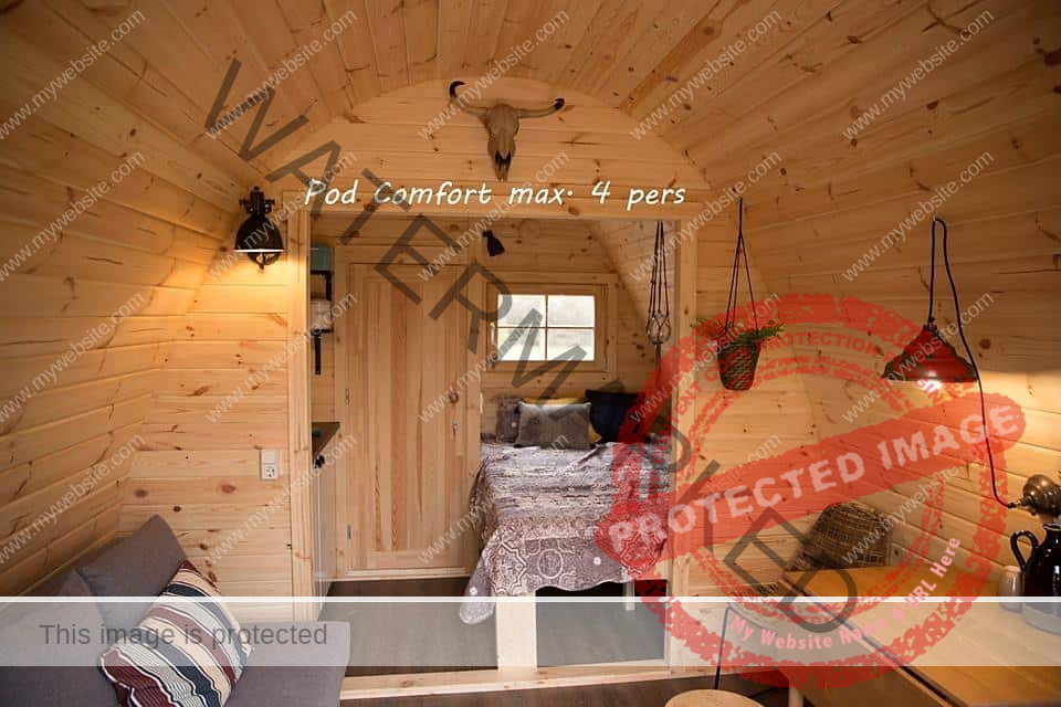 3x5.9 meters Camping pod for sale in Canada & the USA. Glamping pod for sale 3