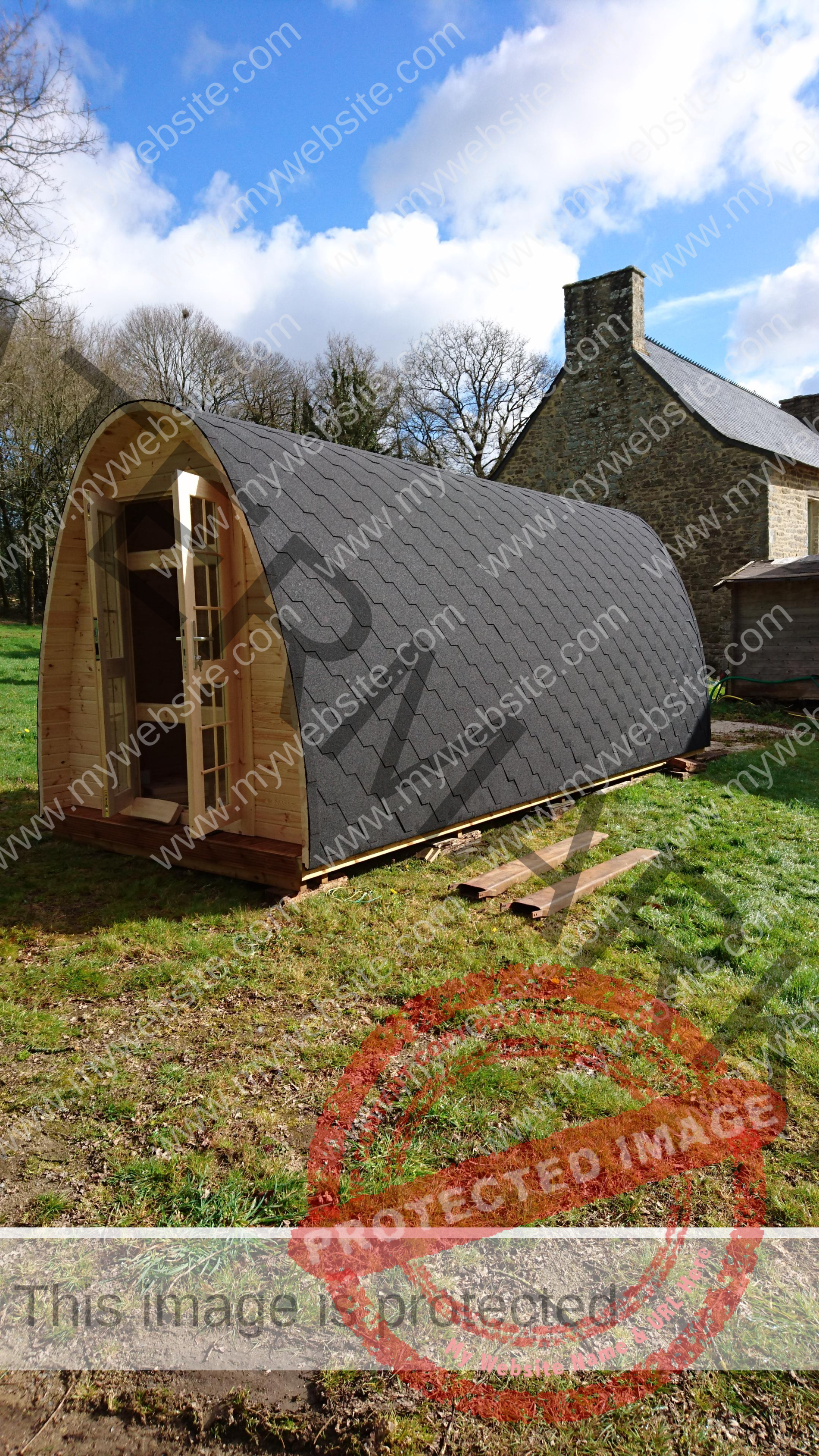 4.8 meters Camping pod for sale in Canada & the USA. Glamping pod for sale 14