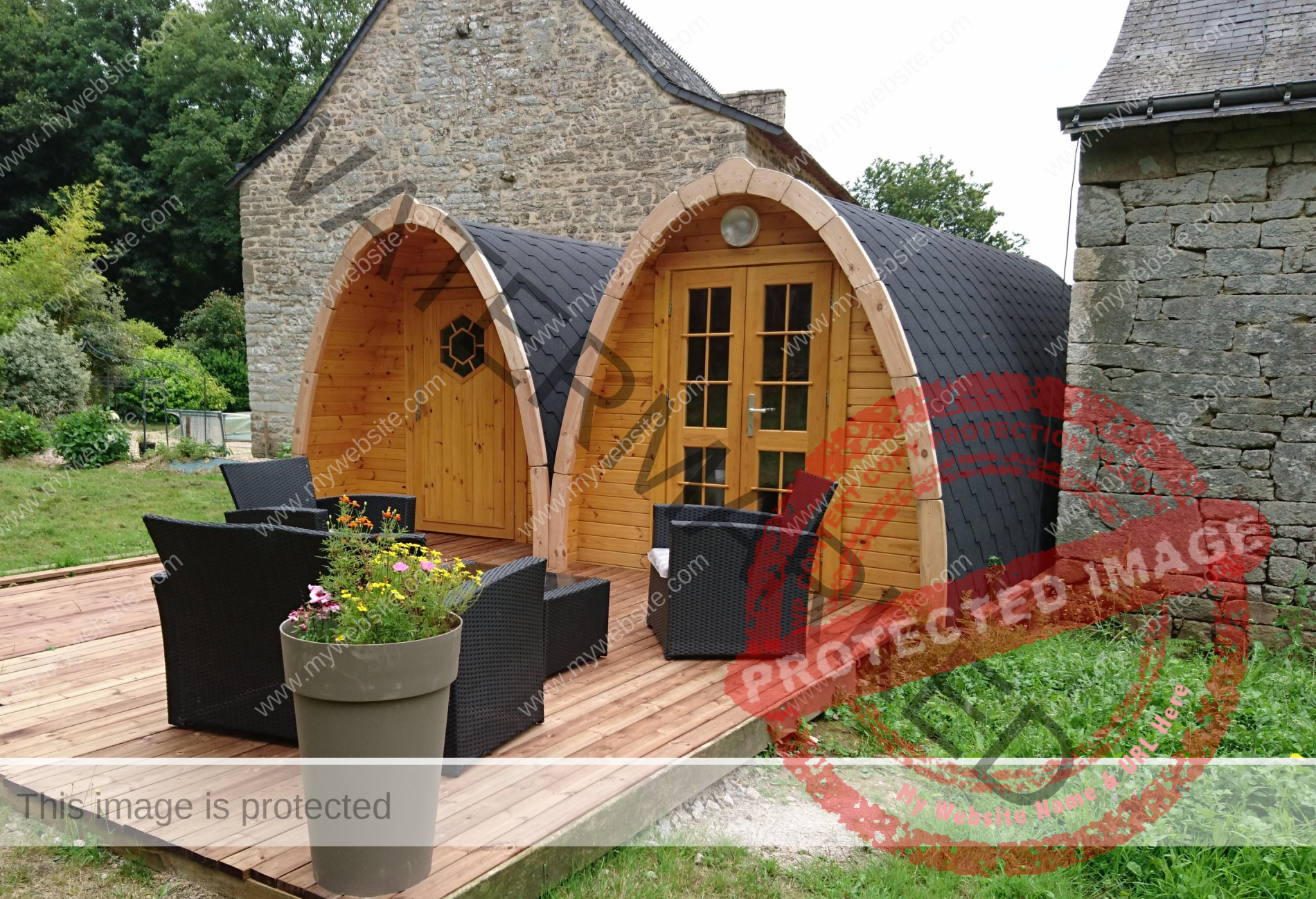 4.8 meters Camping pod for sale in Canada & the USA. Glamping pod for sale 15